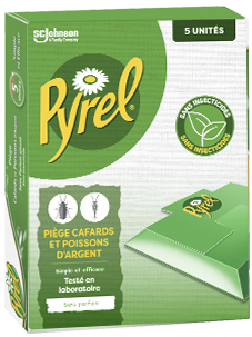 Pyrel® Pièges Cafards et Poissons D'argent x5 - Sans Insecticides